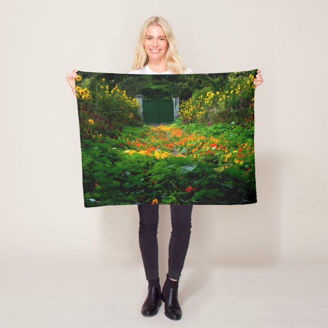 Couverture Polaire Jardin de Monet, Giverny, France en automne (En situation)