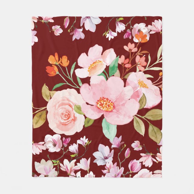 Couverture Polaire Jardin Floral (Devant)