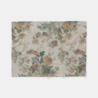 Couverture Polaire Jardin Oublié Floral Vintage