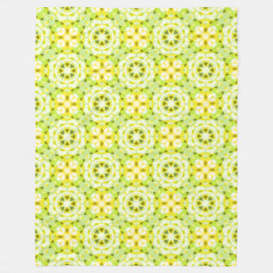 Couverture Polaire Jaune clair Vert Étoile Été Dopamine Décor Art