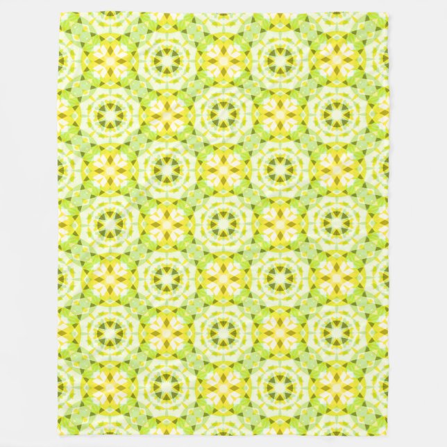 Couverture Polaire Jaune clair Vert Étoile Été Dopamine Décor Art (Devant)