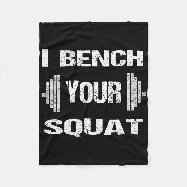 Couverture Polaire Je Banque Votre Squat Funny Powerlifting Bodybuild (Devant)