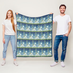 COUVERTURE POLAIRE JE CROIS À L'UNICORN DE NOËL, FLEECE BLANKET
