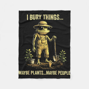 Couverture Polaire Je enterre des choses peut-être des plantes peut-ê