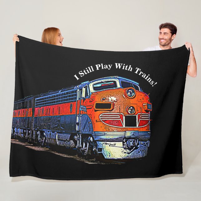 Couverture Polaire Je Joue Toujours Avec Trains F7 Diesel Locomotive (En situation)