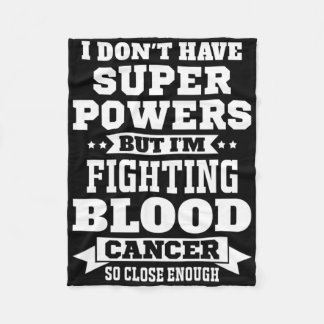 Couverture Polaire Je lutte contre le cancer du sang Motivationnel L