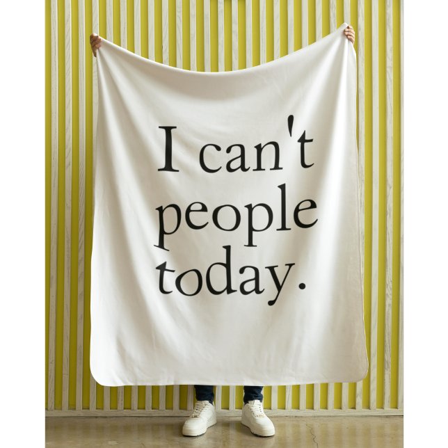 Couverture Polaire Je ne peux pas les gens d'aujourd'hui minimal simp (Créateur téléchargé)