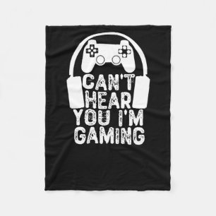 Couverture Polaire Je ne peux pas vous entendre Je suis en jeu