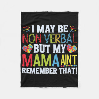 Couverture Polaire Je ne suis peut-être pas verbale, mais ma mère ne