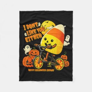 Couverture Polaire Je ne t'aime pas non plus Joyeux Halloween quand m