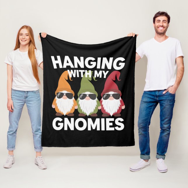 Couverture Polaire Je Passe Avec Mes Gnomies Drôle Gnome De Jardin (En situation)