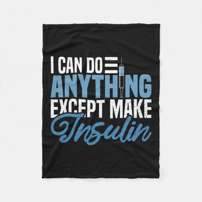 Couverture Polaire Je Peux Faire N'Importe Quoi, Sauf Rendre L'Insuli (Devant)