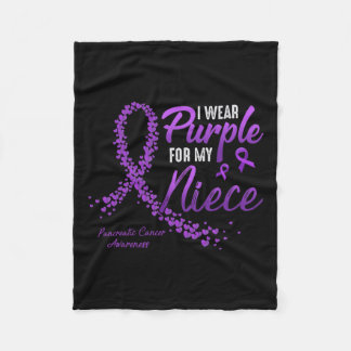 Couverture Polaire Je Porte Du Purple Pour Les Lauréats Du Cancer Pan
