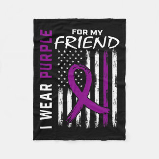 Couverture Polaire Je Porte Du Purple Pour Mon Ami Cancer Pancréatiqu