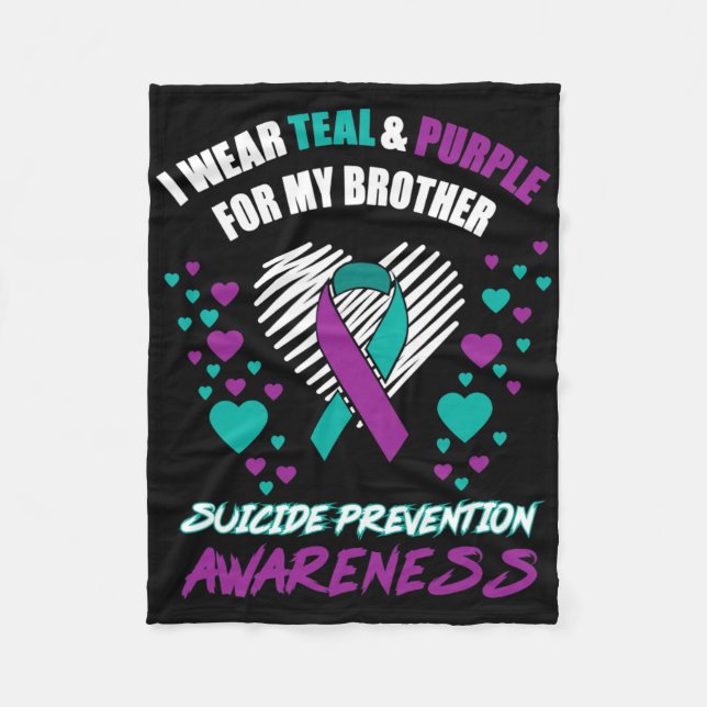 Couverture Polaire Je Porte Du Tealandviolet Pour Mon Frère Suicide P (Devant)