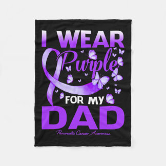 Couverture Polaire Je Porte Du Violet Pour Mon Père Pancréatique Canc