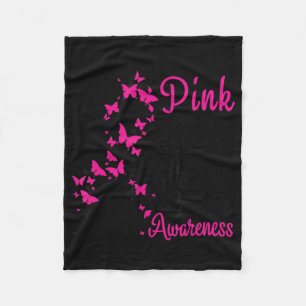 Couverture Polaire Je porte le rose pour ma mère Sensibilisation au c