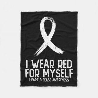Couverture Polaire Je Porte Le Rouge Pour Moi-Même Maladie De Coeur S