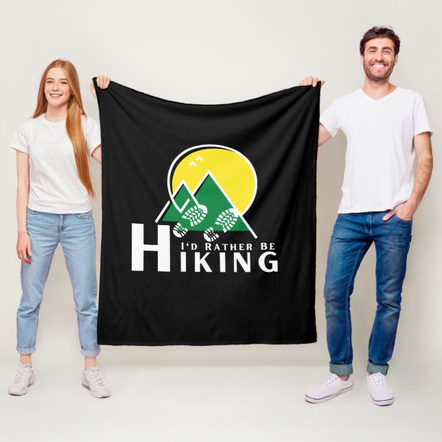 Couverture Polaire Je Préférerais Être Randonnée (En situation)