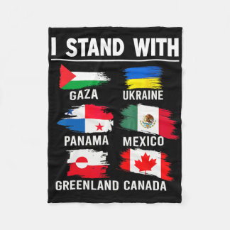 Couverture Polaire Je suis avec le Canada Groenland Mexique Panama Ga