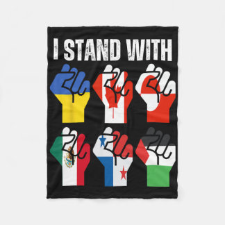 Couverture Polaire Je suis avec l'Ukraine Canada Groenland Mexique Pa