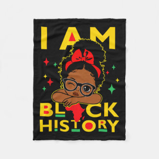 Couverture Polaire Je Suis Black History Shirt Pour Enfants Filles Bl