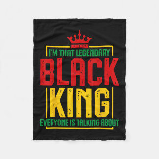 Couverture Polaire Je Suis Ce Légendaire Roi Noir Afro-Américain Hist