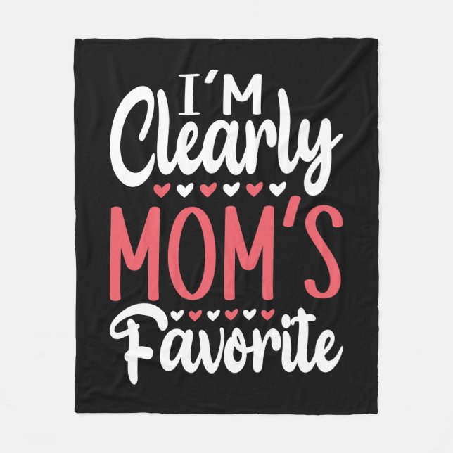 Couverture Polaire Je suis clairement le favori de maman (Devant)