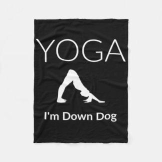 Couverture Polaire Je suis en bas du chien T-shirt de yoga