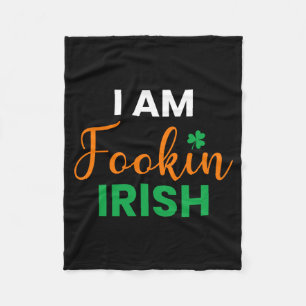 Couverture Polaire Je Suis Fookin Irish