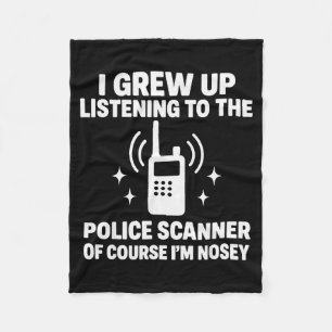 Couverture Polaire Je Suis Grandi En Écoutant Un Scanneur De Police 