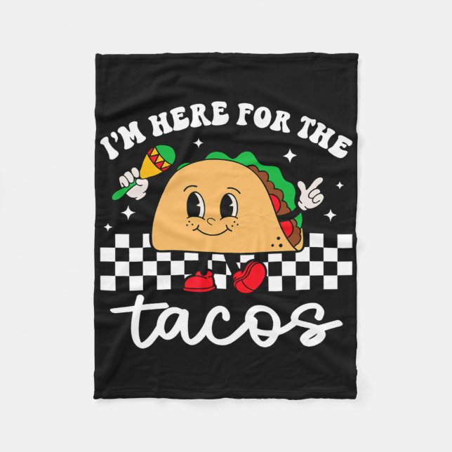Couverture Polaire Je suis ici pour les tacos mexicains Cinco De Mayo (Devant)