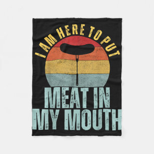 Couverture Polaire Je suis ici pour mettre de la viande dans ma bouch