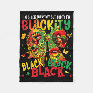 Couverture Polaire Je suis noir chaque mois Juneteenth Blackité Coque
