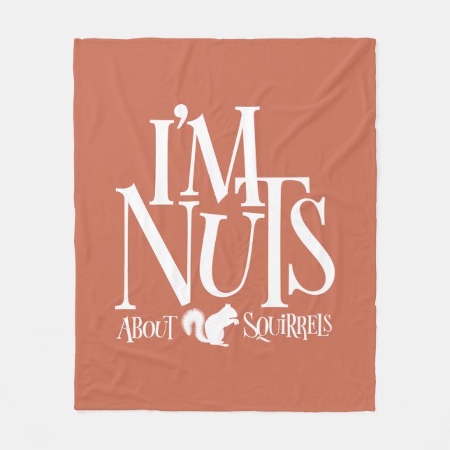 Couverture Polaire Je suis Nuts - drôle Amateur d'écureuil (Devant)