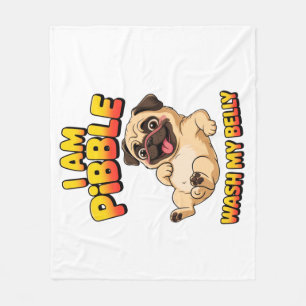 Couverture Polaire Je Suis Pibble Lavez Mon Ventre