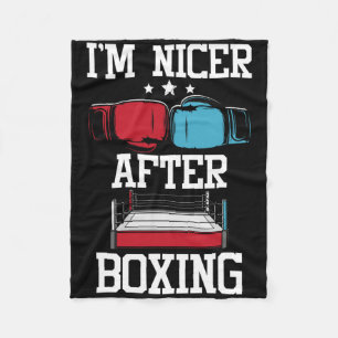 Couverture Polaire Je suis plus gentil après la boxe - Gymnase de kic