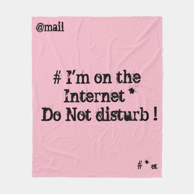 Couverture Polaire Je suis sur Internet. Ne pas déranger ! (Devant)