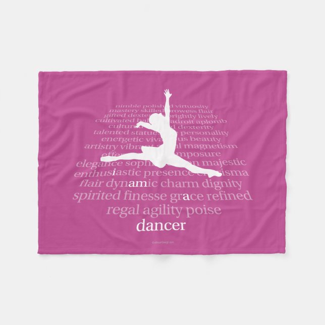 Couverture Polaire Je suis un danseur (Devant (Horizontal))