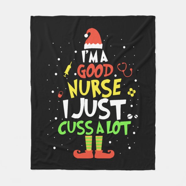 Couverture Polaire je suis une bonne infirmière, j'ai juste une infir (Devant)