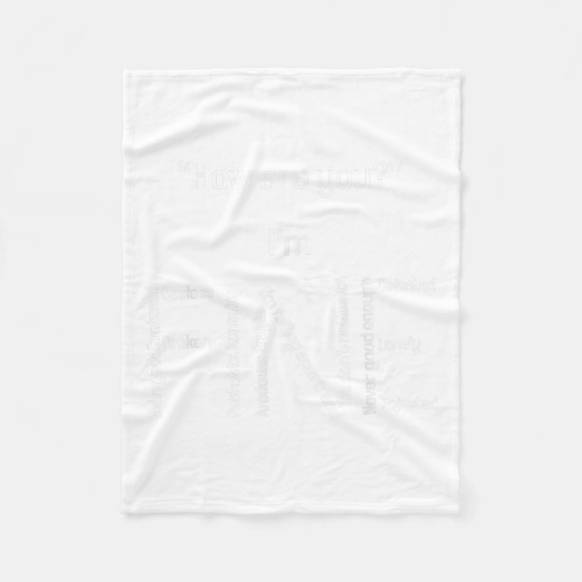 Couverture Polaire Je suis une bonne sensibilisation à la prévention  (Devant)