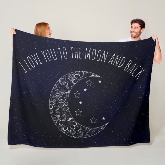 Couverture Polaire Je t'aime à la lune et au retour (En situation)