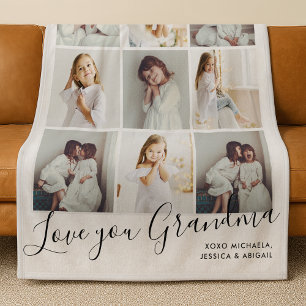 Couverture Polaire Je t'aime grand-mère 9-Photo