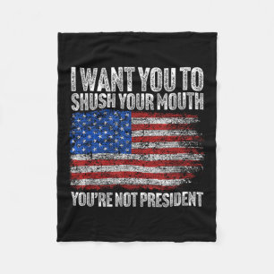 Couverture Polaire Je Veux Que Tu Tais Ta Bouche Drôle Trump
