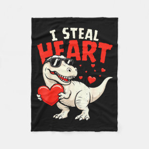 Couverture Polaire Je vole des cœurs Dinosaures Saint-Valentin pour g