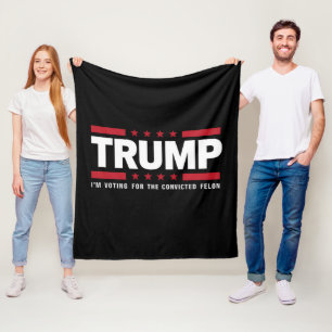 Couverture Polaire Je vote pour le condamné Felon Pro Trump 2024