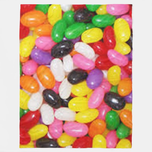 Couverture Polaire JELLY BEANS Fleece Blanche (Devant)