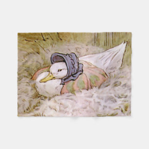 Couverture Polaire Jemima Puddle-Duck Hatching Her Oeufs par Beatrix 