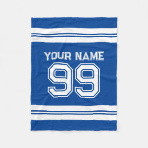 Couverture Polaire Jersey de football personnalisé nombre de rayures 