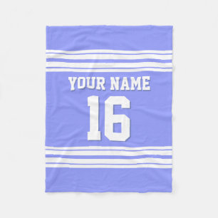 Couverture Polaire Jersey de sport blanc bleu périphérique